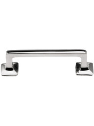 Mission Style Drawer Pull - 3 inch Center to Center in Polished Nickel.